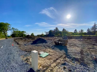 Travaux d'aménagement en cours